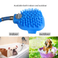 Cepillo para lavado de mascotas rociador de perros cepillo de baño